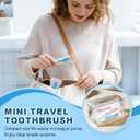 40 Pack 5-in-1 Disposable Toothbrushes with Toothpaste, Travel Toothbrush Set with Floss, Pick & Tongue Scraper, Individually Wrapped Mini Toothbrush for Adults, Work Camping - Mixed Flavor