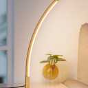EDISHINE Curved LED Table Lamp, Modern Bedside Lamp with 3 Color Temperature