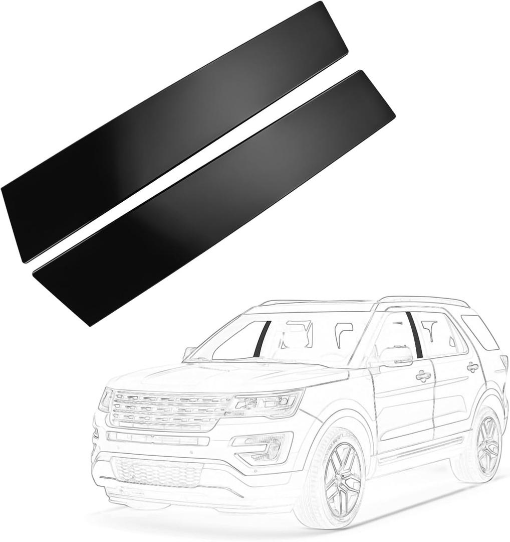 Windshield Trim Molding B Pillar 926-448 926-449 Compatible with 2011-2019 Ford Explorer 4 Door Utility Replaces BB5Z-7820555-BB BB5Z-7820554-AB BB5Z7820554AC, Left & Right Accessories