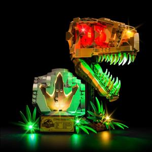 Hilighting Upgraded Led Light Kit Compatible with Lego Dinosaur Fossils: T. rex Skull Building Set, Lights Decoration Compatible with Lego 76964 (Model Not Included)