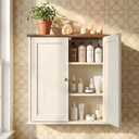 VASAGLE Wall Mounted Cabinet, Bathroom Storage, 2 Doors, Adjustable Shelves
Medicine Cabinet, 22 x 7.9 x 23.6 inch, farmhouse, for Kitchen, Living Room, Rustic White, SIREN Collection UBBK330WJ01S