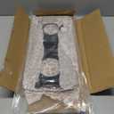 WB34K10009 WB34K10010 Drip Pans Replacement for GE Gas Stove Range Parts, Black Stainless Steel Double Burner Drip Pan GE Hotpoint Catch Pan Drip Bowls GE Spectra XL44 Oven Parts 2 Pcs