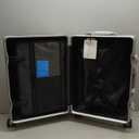 HotWay Carry On Luggage with Aluminum Frame, 20 Inch PC Hard Shell Suitcase with Spinner Wheels and TSA Locks, Lightweight Luggage for Business Travel (22x14x9 Airline Approved), Silver (PC+Aluminum)