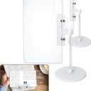 Magnifying Glass Sheet - 2 Sets Full Page Magnifier for Reading with Stand Large Flexible Hands-Free Magnifying for Low Vision Elderly, Seniors,Book, Close, Crafts, Sewing, 7x5 Inch, 3X