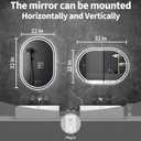 Oval LED Bathroom Mirror, 22"x 32" Frameless Lighted Mirror