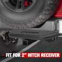BUNKER INDUST Hitch Step with 2 Inch Hitch Receiver Compatible with Vehicles Trailer Truck Pickup,Anti Slip Hitch Mount Rear Bumper Guard Protector
