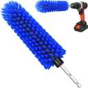 Drill Brush for Car Wheel and Bottle, Highly Dense and Durable Car Cleaning Brush for Wheels, Rims, Engines, Exhaust, Bottle (1 Pack Dark Blue)