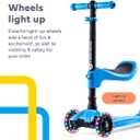3 Wheel Scooter for Kids – 2-in-1 Scooter with Seat & LED Light-Up Wheels