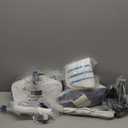 CYK Steam Mops for Floor Cleaning, 12 in 1 Handheld Steam Cleaner for Home, Floor Steamer for Hardwood Floors and Tile(Navy-White)