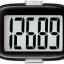 Pedometer Walking Simple 3D Step Counter with Clip and Lanyard, Activities Fitness Tracker Without Smartphone, Accurate Step Tracker for Women, Men, Seniors (Black)