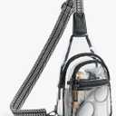 Clear Sling Bag - Stadium Approved Purse Backpack Crossbody Fanny Pack for Women & Men - Concert Events