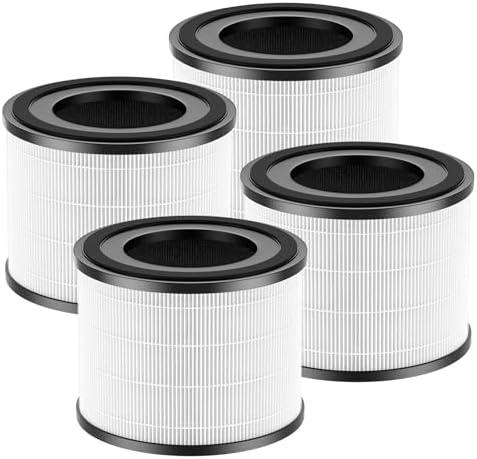 2 Pack AP-S0610L Replacement Filters Compatible with MOOKA AP-S0610L Air Purifier, Efficient Air Filter, 3-Stage Filtration System
