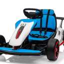 Garvee Ride - G Series: 6+,24V Drift Kart with 2X150W Strong Motor, 7AH Big Battery, Electric Pedals, Electric Go Kart Outdoor Race Toy - Blue