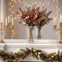 12 Pack Clear Plastic Cylinder Vases for Centerpieces, Cylinder Flower Vase Bulk for Wedding, Floating Hurricane Candle Plastic Cylinders Vase for Home Decor (8 Inch,Ribbed)