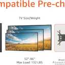 Amazon Basics Full Motion TV Wall Mount with Horizontal Post Installation Leveling for 32" to 86" TVs, Black