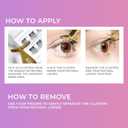 Kiss Impress Falsies Press On Self Adhesive Eyelashes, 12mm-14mm Glam Volume Press On Lashes, Black, No Glue Needed, Invisible Band, 20 Lash Clusters & Non-Stick Applicator - Spiky