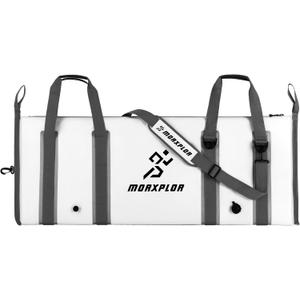 MORXPLOR Insulated Fish Cooler Bag for Fishing,Large Insulated Fish Kill Bag,Fishing Catch Bag Cooler with Water-resistant Zipper, Carry-On 50-Inch, Color: 50inch snow