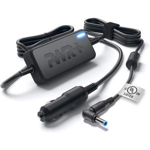 CAR Charger 90W 65W 45W for HP-Envy-Pavilion Touchsmart-Sleekbook 15 17 M6 M7 Series; Hp Spectre X360, Pro G2; Pavilion EliteBook DC Auto Adapter Laptop Power Cord Extra Long 10 Ft UL Listed