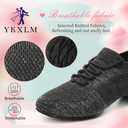 Women Standard Practice Social Dance Sneaker Beginner Dance Practice Shoes for Women Low Heel Ballroom Size 10