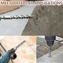 5 x 1/2" x 11" (12 x 280mm) SDS Plus Masonry Drill Bit, Rotary Hammer Drill Bit,Concrete Drill Bit for Concrete, Brick, Block. Working Length 8.5 inch