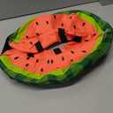 MIDOG Dog Cone Collar for Large Medium Dogs, Soft Inflatable Dog Cone Alternative After Surgery, Adjustable Protective Recovery Cone - Alternative E Collar Does Not Block Vision (Watermelon,M)