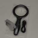 Magnifying Glass with Light, 30x 60x Magnifying Glass for Reading Lighted - 33 LEDs Magnifying Glass Magnifier Magnifier with Light (Black)