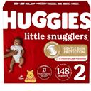 Huggies Size 2 Diapers, Little Snugglers Baby Diapers, Size 2 (12-18 lbs), 148 Count