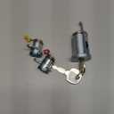 Ignition Lock Cylinder W/Keys - Car Ignition Switch Cylinder Lock Assembly - for Isuzu NPR NQR NPR-HD NRR 2007-2011 Metal Silver Tone - Door Lock Cylinder 1 Set