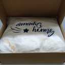 Starry Dynamo 72-Inch Puff Quilt Faux Fur Christmas Tree Skirt, Soft Plush Tufted Texture with Satin Ribbon Ties, Cream