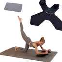 Plank Board,Wobble Balance Board for Core Workout,Push Up Board With Smart Phone Holder,Portable Pushup Board Training Equipment, Gym Accessories for Men & Women (Black)