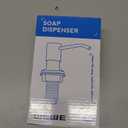 Chrome Soap Dispenser for Kitchen Sink, WEWE Kitchen Sink Soap Dispenser Built in for Counter Top Refillable Under Sink in Sink Soap Dispenser Stainless Steel Polished Chrome