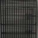PETIME Foldable Metal Dog Exercise Pen/Pet Puppy Playpen Kennels Yard Fence Indoor/Outdoor 8 Panel 24" W x 30" H with Top Cover (with top Cover, 8 Panels 30" H)