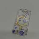 LONLI Hue - for iPhone 17 Magnetic Case - [Compatible with Magsafe] - [Gold Ring] - Clear Cute Shockproof Protective Phone Cover for Girls and Women - Botanical Garden