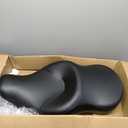 Motorcycle 2-Up Driver Passenger Seats Front Rear Sportster Seat Cushion Pad Black Leather Replacement for Harley Davidson Sportster XL 883N XL 1200N