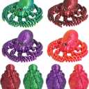 4PCS 3D Printed Octopus Animal Egg Set,Crystal Animals Egg Fidget Toy with Octopus Inside Easter Halloween for Kids