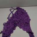 Aranmei Sexy Lingerie for Women Hollow Out Floral Lace Bodysuit One Piece Lingerie Deep V Teddy Babydoll Underwear (Light Purple)