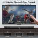 OFFSIR 100W 2.1CH 31.8" Sound bar for Smart TV with HDMI ARC/Bluetooth 5.0 | Optical/coaxial/AUX inputs, DSP 3 EQ, adjustable bass. LED display, wood grain, wall mountable. Room-filling sound