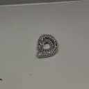 Silver Dog Chain Collar - Stainless Steel, Adjustable Walking, Metal Cuban Link, Chew Proof Double Row Chain Collar for Large, Small, Medium Dogs (L 22"-24")