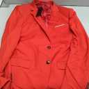 Men's Casual Suit Jacket Slim Fit One Button Notched Lapel Business Daily Lightweight Blazer Jacket (Red, M)