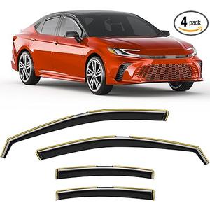 In-Channel Rain Guards Fit for Toyota Camry 2025-2026 Window Rain Guard Extra Durable Window Deflectors Window Vent Visors Vent Shades Exterior Car Accessories