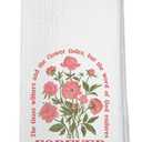 OFJE Inspirational Christian Kitchen Towels, Bible Verse Isaiah 40:8 The Word of God Endures Forever Dish Tea Towels for Kitchen Bathroom, Religious Decorative Hand Towel, 16x24 Inches