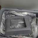 Enclosed Stainless Steel Cat Litter Box with LidXL Large Metal Cat Box with Drawer for Big Cats,Top Exit Kitty Litter Box Includes Scoop, Filter Pedal,Odor Control, Easy Cleaning (Dark Grey)