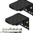 Folding Truck Bed Step,Camper Steps Folding, RV Steps, Trailer Folding Sateps, Tailgate Ladder for RV, Campers, Dump/Fatbed/Boat Trailer, Safety & Anti-Slip (2 Pack, Black)