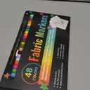 JR.WHITE Fabric Markers Permanent for Clothes Sneaker Shoes T Shirt Onesies Bibs Bodysuit Pillow Canvas Tote Bags Teen Adults Fabric Decorating, Fine Point Pen Fabric Paint Pens Set of 48 Colors