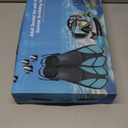 Snorkeling Gear for Adults Men Women,4 in 1 Snorkel Set with Panoramic View Diving Mask Anti-Fog Anti-Leak,Dry Top Snorkel,Fins and Travel Bag for Swimming,Snorkeling and Travel Diving (ML/XL, BLACK)