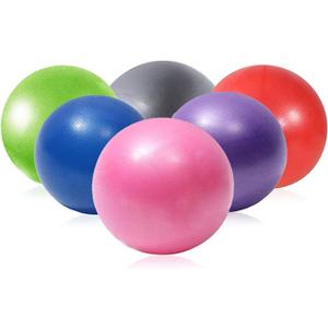 Mini Yoga Balls 9 Inch Exercise Pilates Therapy Balance Barre Equipment for Home Stability Squishy Training PhysicalCore Training(6 PCS)