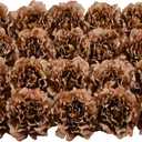 20pcs 5" Artificial Flower Peonies, Silk Peonies with 6" Stems, Flowers Suitable for Wedding Bouquets, Home Party Decoration (Coffee)