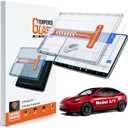 WEIPIN For Tesla Model Y (2020-2025) & Model 3 (2017-2023) Matte Screen Protector [No More Glare& Fingerprint] - 9H+ Tempered Glass 15 inch - Mounting Frame - Not for Juniper&Highland