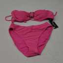 Blooming Jelly Women's Bandeau Bikini Sets Sexy Strapless Two Piece Swimsuit Cheeky High Cut Cute Ribbed Ladies Bathing Suit L