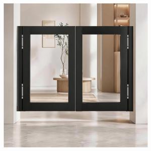 Swinging Cafe Door with Hinges, Single Saloon Half Doors 23.6" W x 29.5" H
